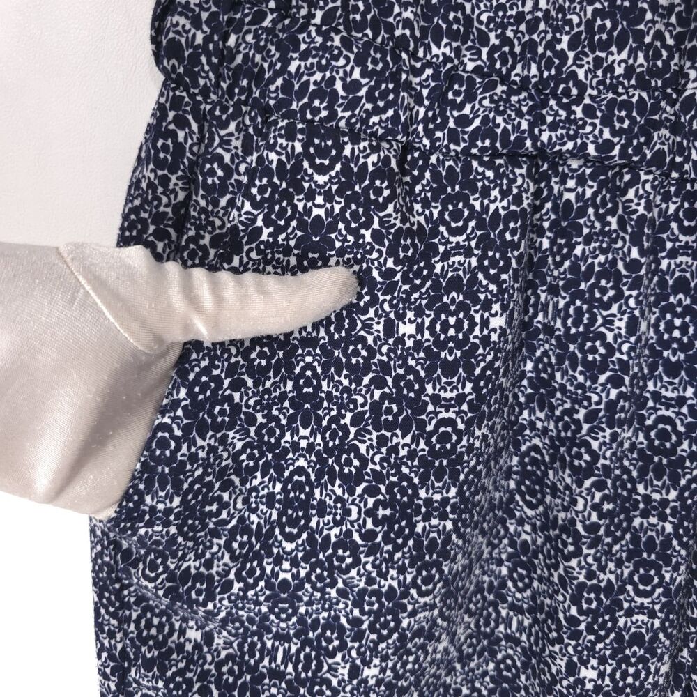 SPLENDID Women's Jumpsuit Floral Navy MEDIUM Pockets SR807-1412 USA MADE - Picture 10 of 14